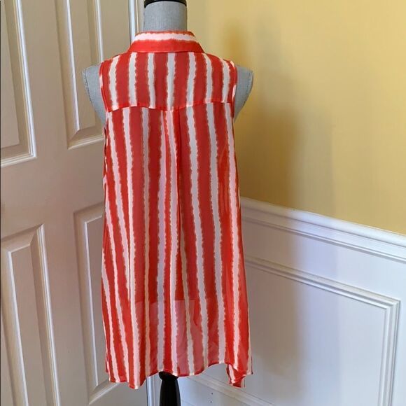 BCBGMaxAzria Red and White Top - Picture 6 of 10